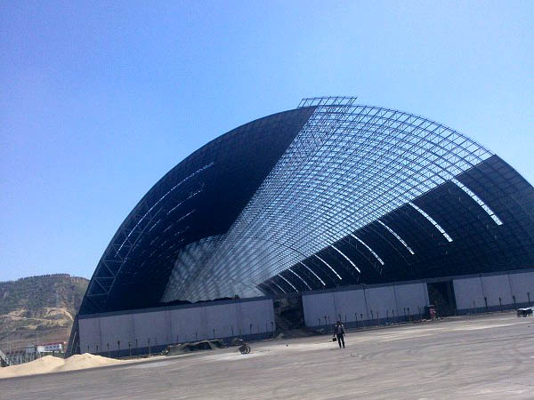 应城桶壳螺栓球网架工程