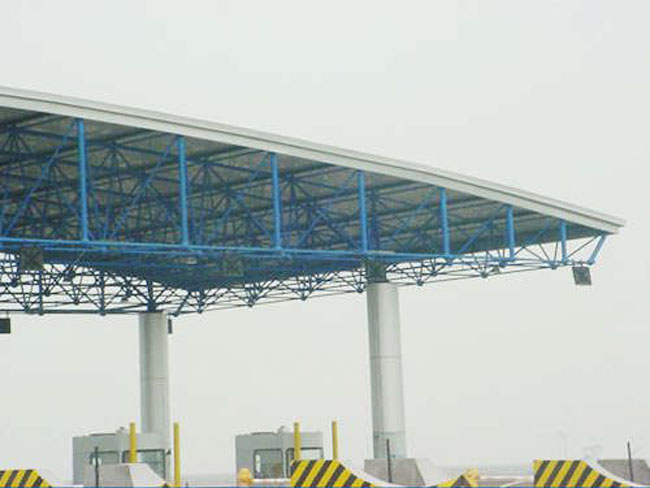 应城收费站网架工程